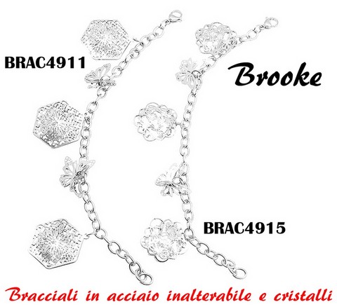 BROOKE4 BRACCIALI DA DONNA IN ACCIAIO INOSSIDABILE